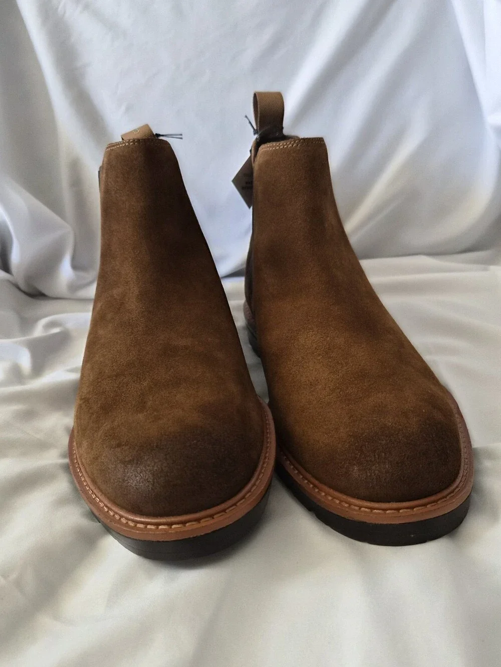 Cole Haan NWT Mens Chamberlin Grand Chelsea Brown Suede Boot Size 10